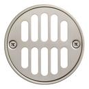 Signature Hardware Brushed Nickel Round Tub and Shower Drain Cover 