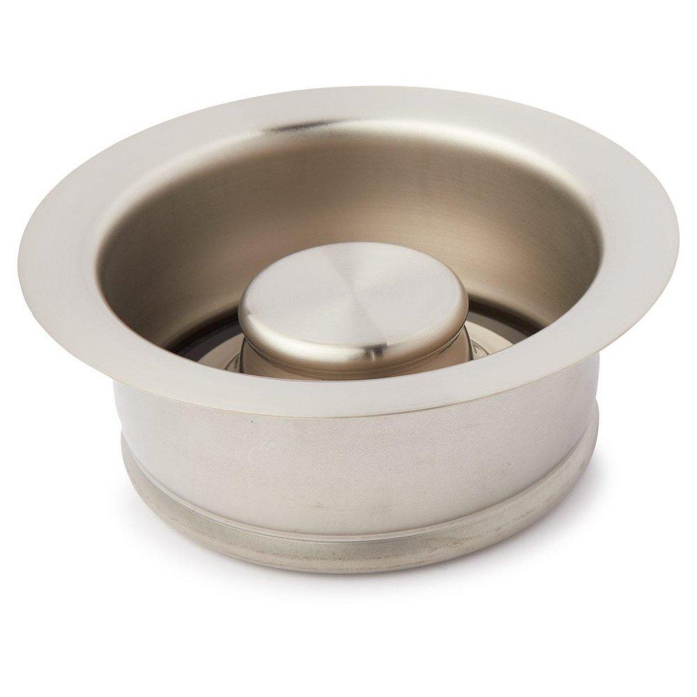 Signature Hardware Brushed Nickel Brass Disposer Flange & Stopper 