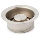 Signature Hardware Brushed Nickel Brass Disposer Flange & Stopper 