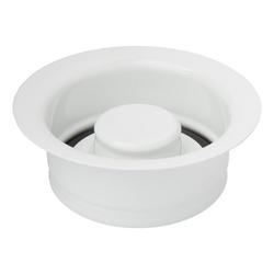 Brass Disposer Flange & Stopper in White