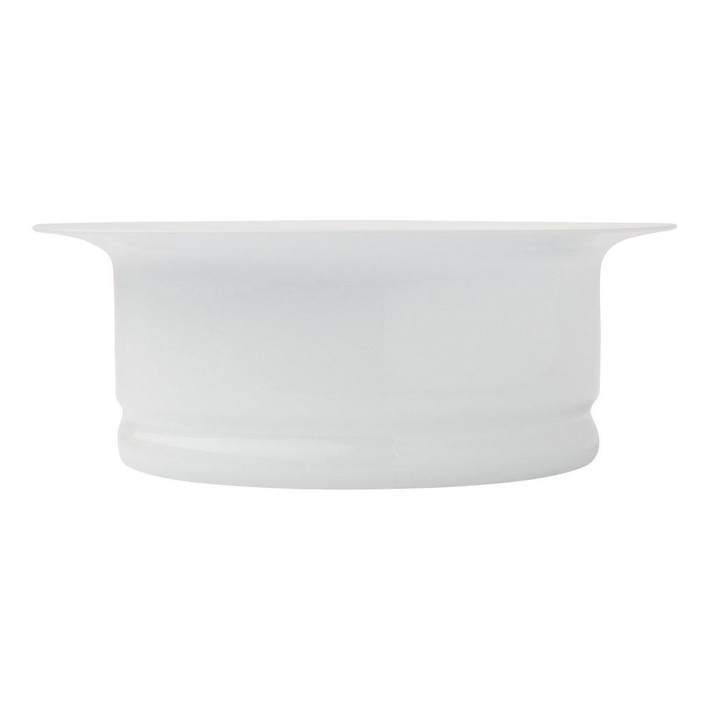 Signature Hardware White Brass Disposer Flange & Stopper 