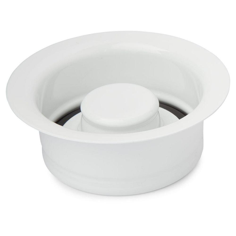 Signature Hardware White Brass Disposer Flange & Stopper 