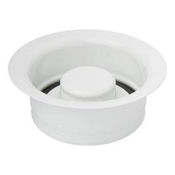 BrassKitchen Garbage Disposal & Stopper in White