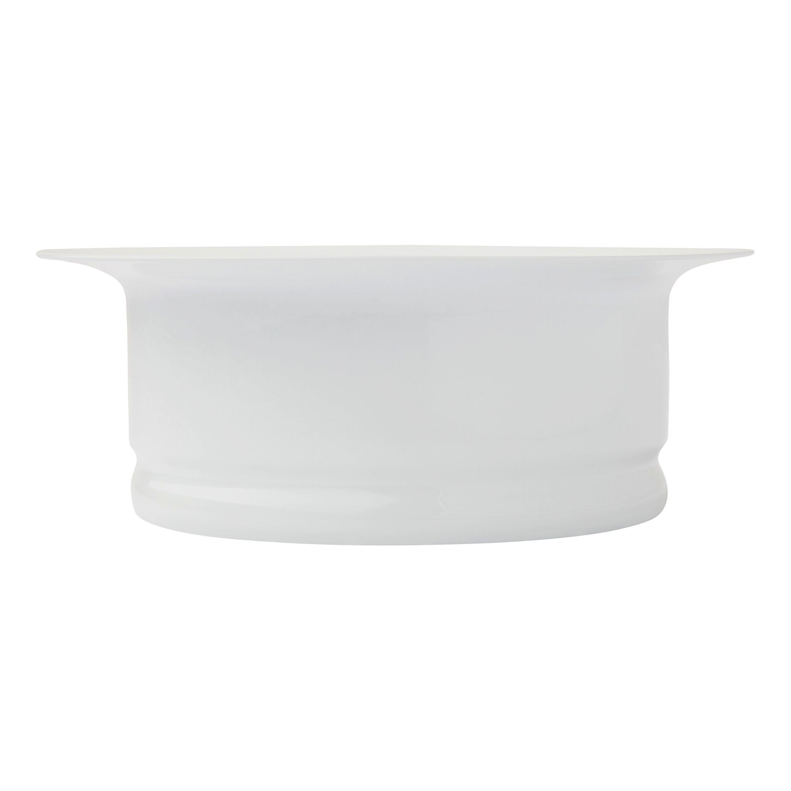 Signature Hardware White Brass Disposer Flange & Stopper 