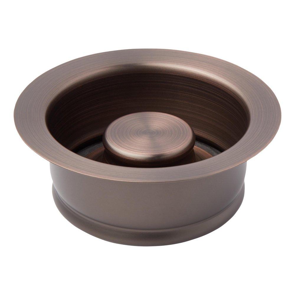Signature Hardware Oil Rubbed Bronze Brass Disposer Flange & Stopper 