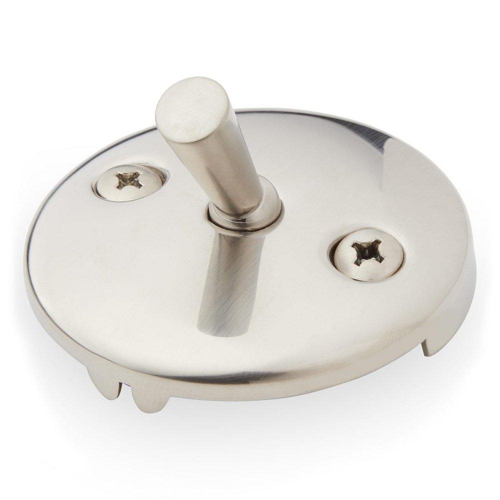 Signature Hardware Brushed Nickel 3-1/8 in. Solid Brass Overflow Plate 