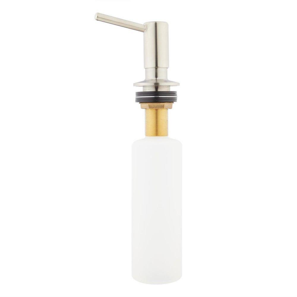 Signature Hardware Brushed Nickel Soap or Lotion Dispenser 