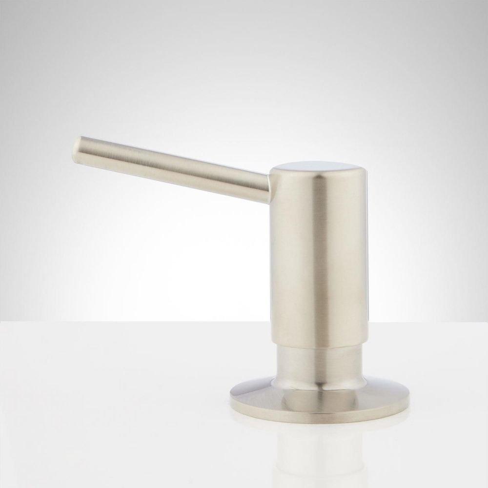 Signature Hardware Brushed Nickel Soap or Lotion Dispenser 