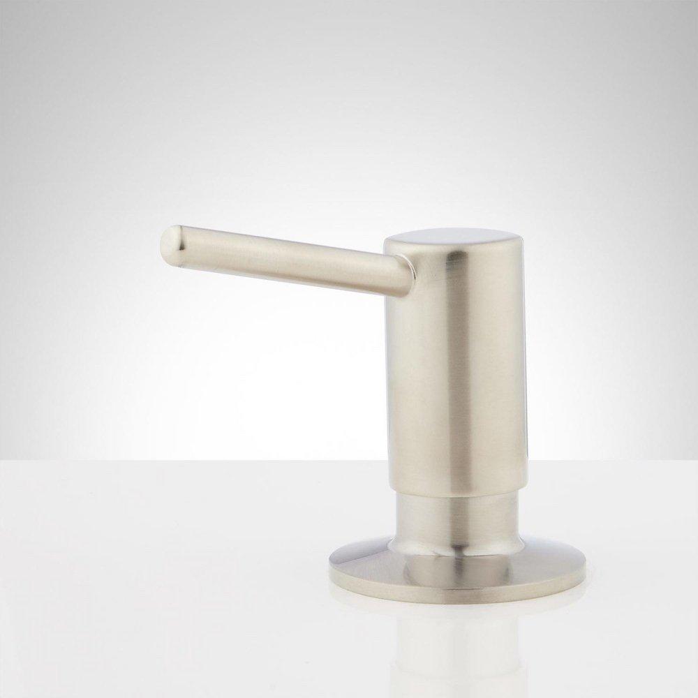 Signature Hardware Brushed Nickel Soap/Lotion Dispenser 