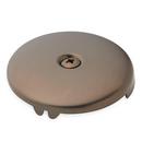 Signature Hardware Oil Rubbed Bronze 3-3/16 in. Solid Brass Overflow Plate with Single Screw 