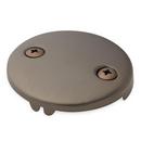 3-3/16 in. Solid Brass Overflow Plate with Two Screws in Oil Rubbed Bronze