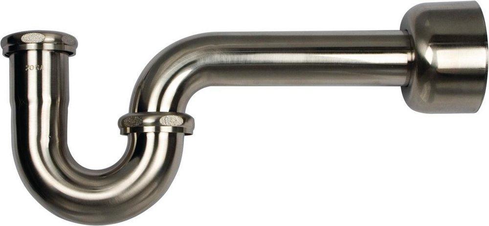 Signature Hardware Brushed Nickel 1-1/2 x 1-1/4 in. Brass P-Trap 