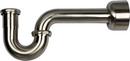 1-1/2 x 1-1/4 in. Brass P-Trap in Brushed Nickel
