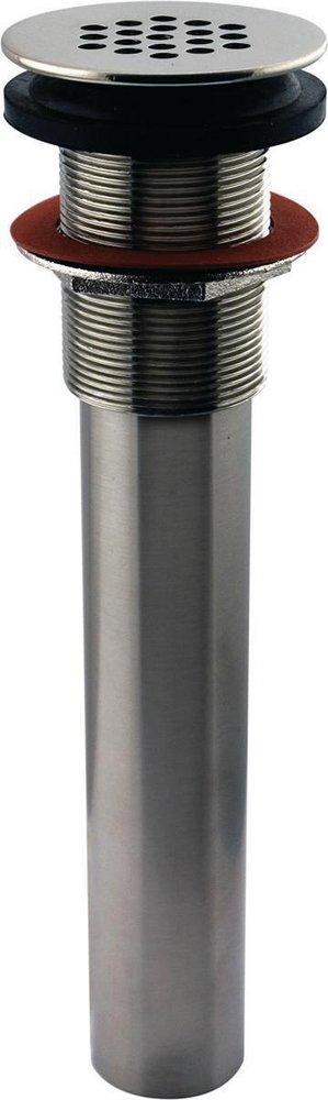 Signature Hardware PVD Brushed Nickel 2-1/4 x 6 in. Grid Style Bathroom Sink Drain 