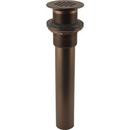 Signature Hardware Oil Rubbed Bronze 2-1/4 x 6 in. Grid Style Bathroom Sink Drain 