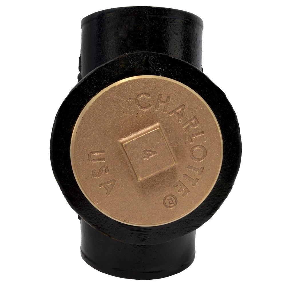 Black Spigot x FNPT Cast Iron Test Tee 