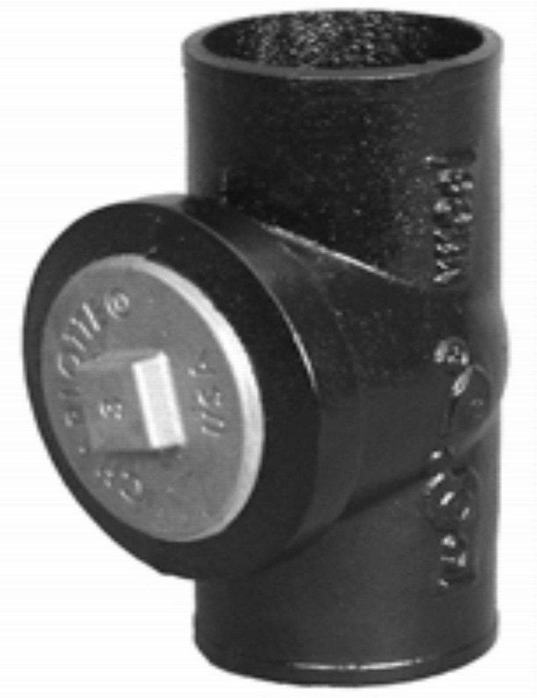 Black Spigot x FNPT Cast Iron Test Tee 