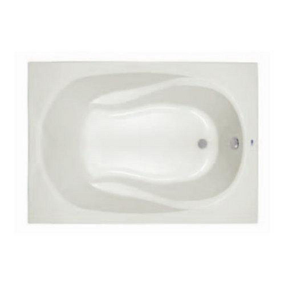 PROFLO® White 60 x 42 in. Soaker Drop-In Bathtub with End Drain 