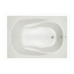 60 x 42 in. Soaker Drop-In Bathtub with End Drain in White