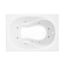 PROFLO&reg; White 60 x 42 in. Soaker Drop-In Bathtub with End Drain 