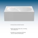 PROFLO&reg; White 60 x 42 in. Soaker Drop-In Bathtub with End Drain 