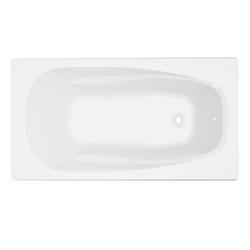 60 x 32 in. Soaker Drop-In Bathtub with End Drain in White