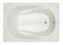 60 x 32 in. Soaker Drop-In Bathtub with End Drain in White