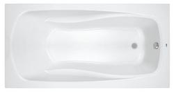 72 x 42 in. Soaker Drop-In Bathtub with End Drain in White