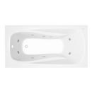 PROFLO&reg; White 72 x 36 in. Soaker Drop-In Bathtub with End Drain 
