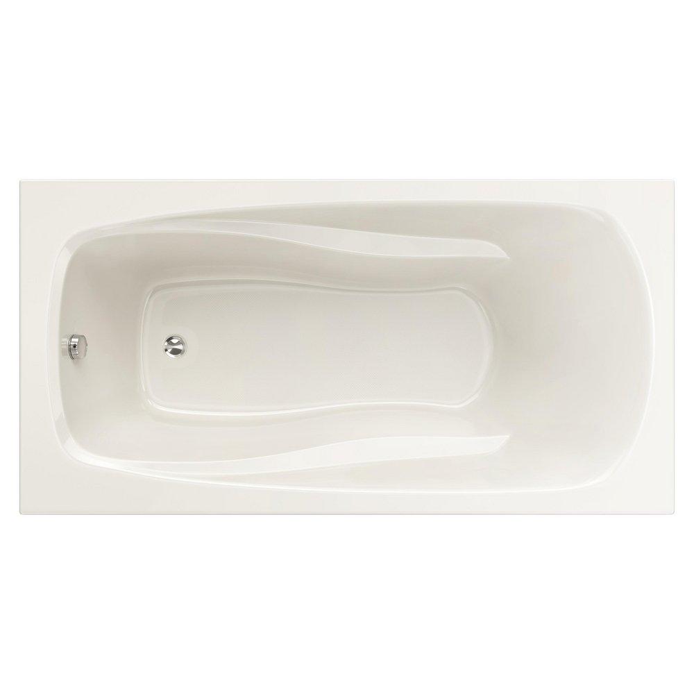 PROFLO&reg; Biscuit 72 x 42 in. Soaker Drop-In Bathtub with End Drain 