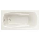 72 x 42 in. Soaker Drop-In Bathtub with End Drain in Biscuit