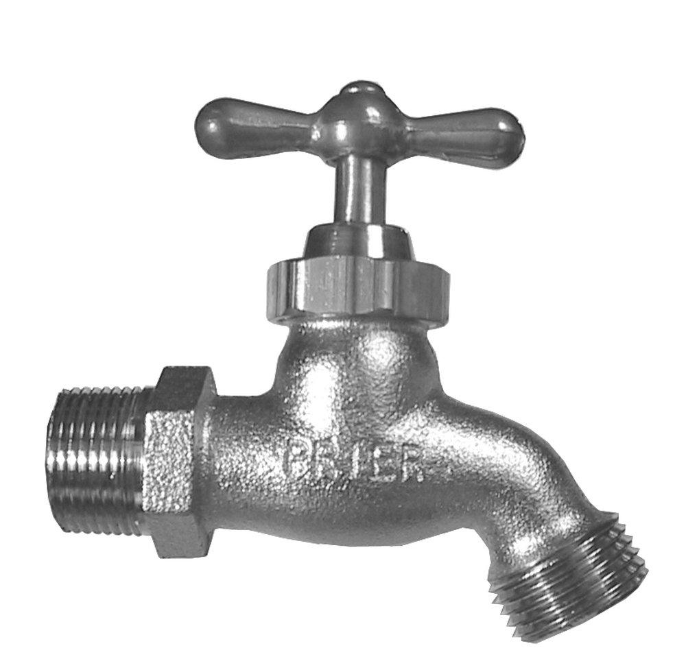 PRIER Products Nickel Plated Brass MPT Hose Bibb 