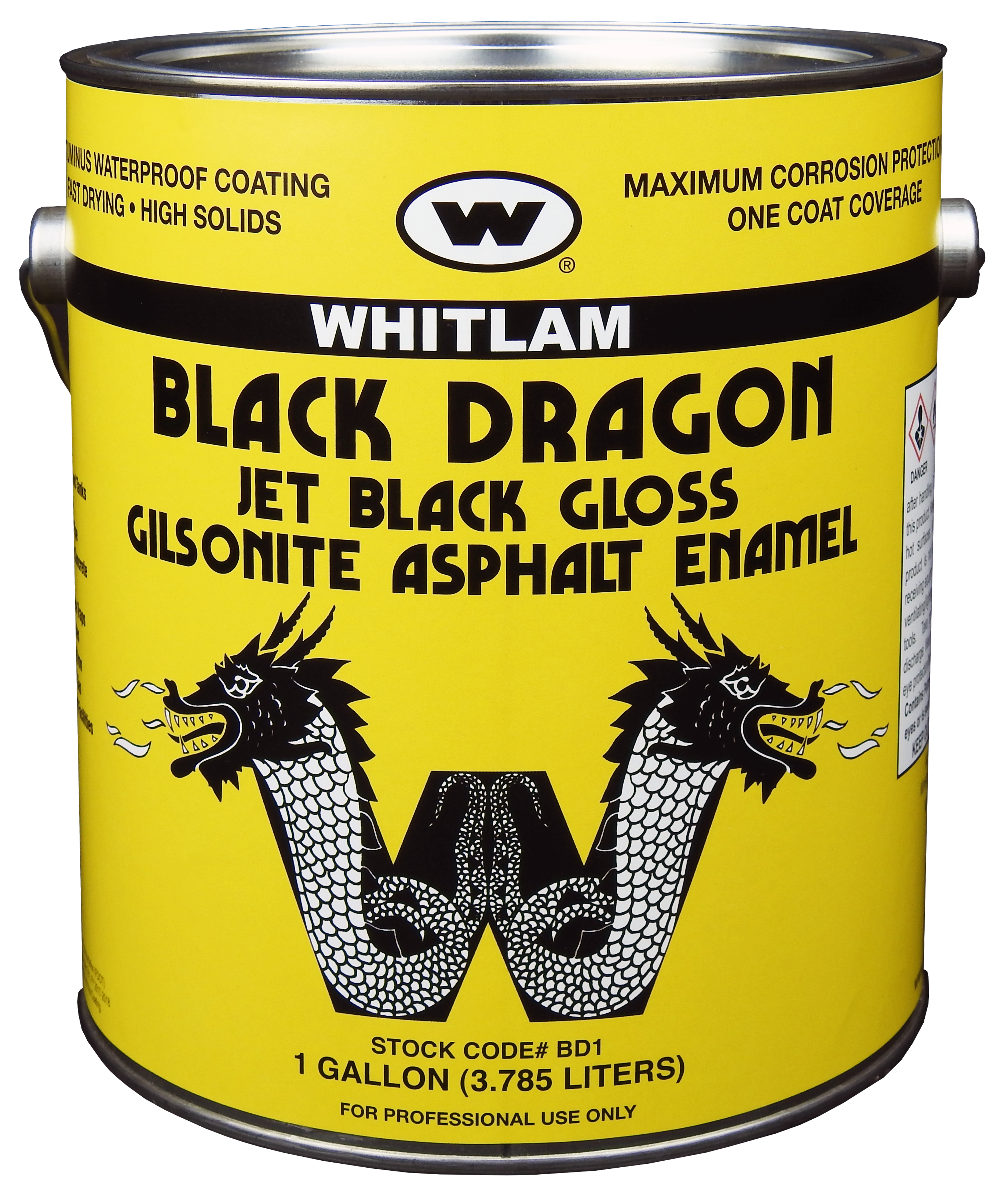 WHITLAM Black 5 gal. Asphalt Paint 