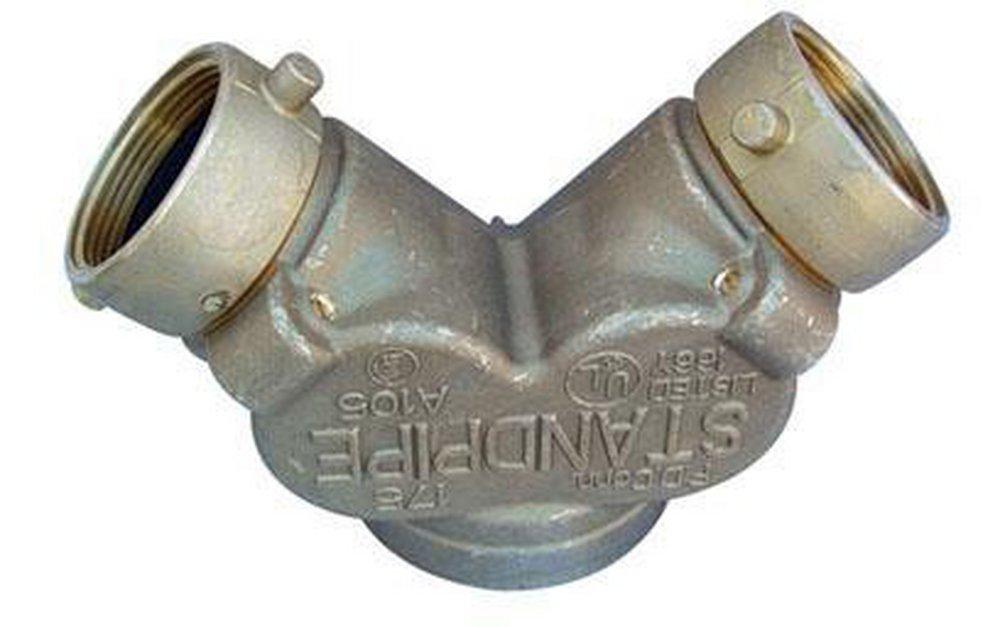 Potter Roemer Rough Brass NST Cast Brass Double Clapper Inlet 