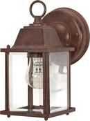 NUVO Old Bronze 1 Light 60W A19 Outdoor Wall Cube Lantern 