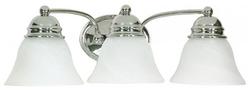 100W 3-Light Arm Vanity Fixture in Polished Chrome