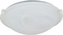 NUVO Textured White 16-13/100 in. 60W 2-Light Medium E-26 Incandescent Flush Mount Ceiling Fixture 