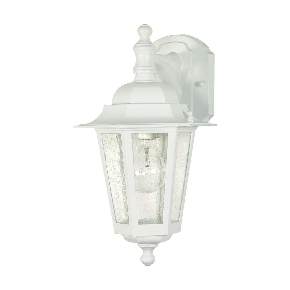 NUVO White 13 in. 60W Medium Lantern 