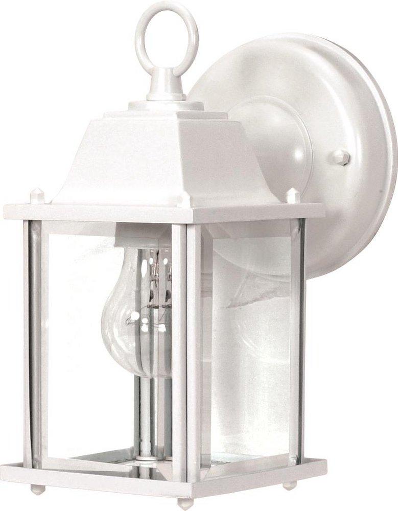 NUVO White 100W Medium Base Lantern 
