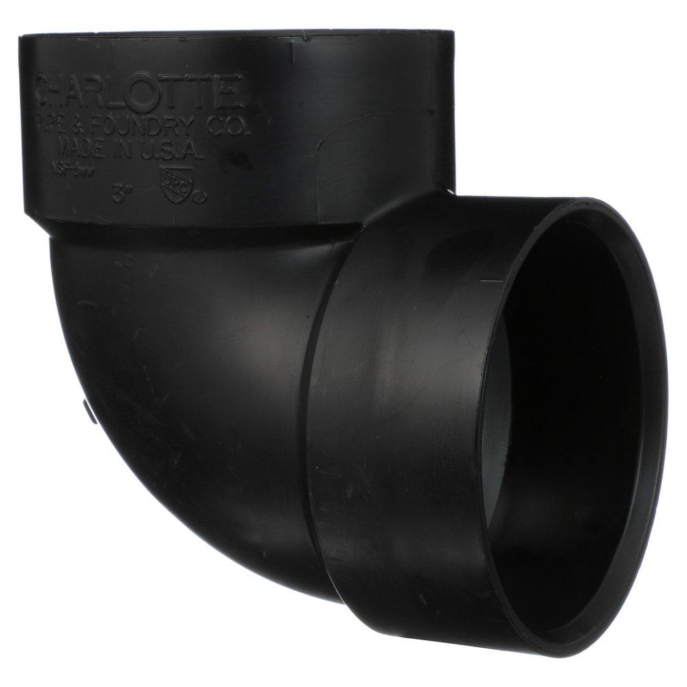 Black ABS DWV 90&deg; Vent Elbow 