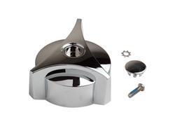 1-9/100 in. Plastic Handle in Polished Silver