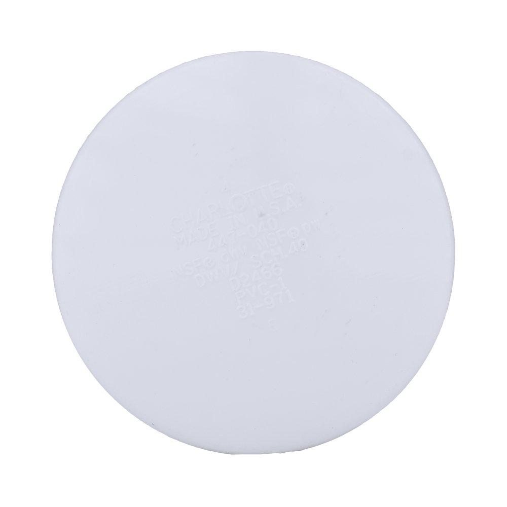 White PVC Schedule 40 Cap 