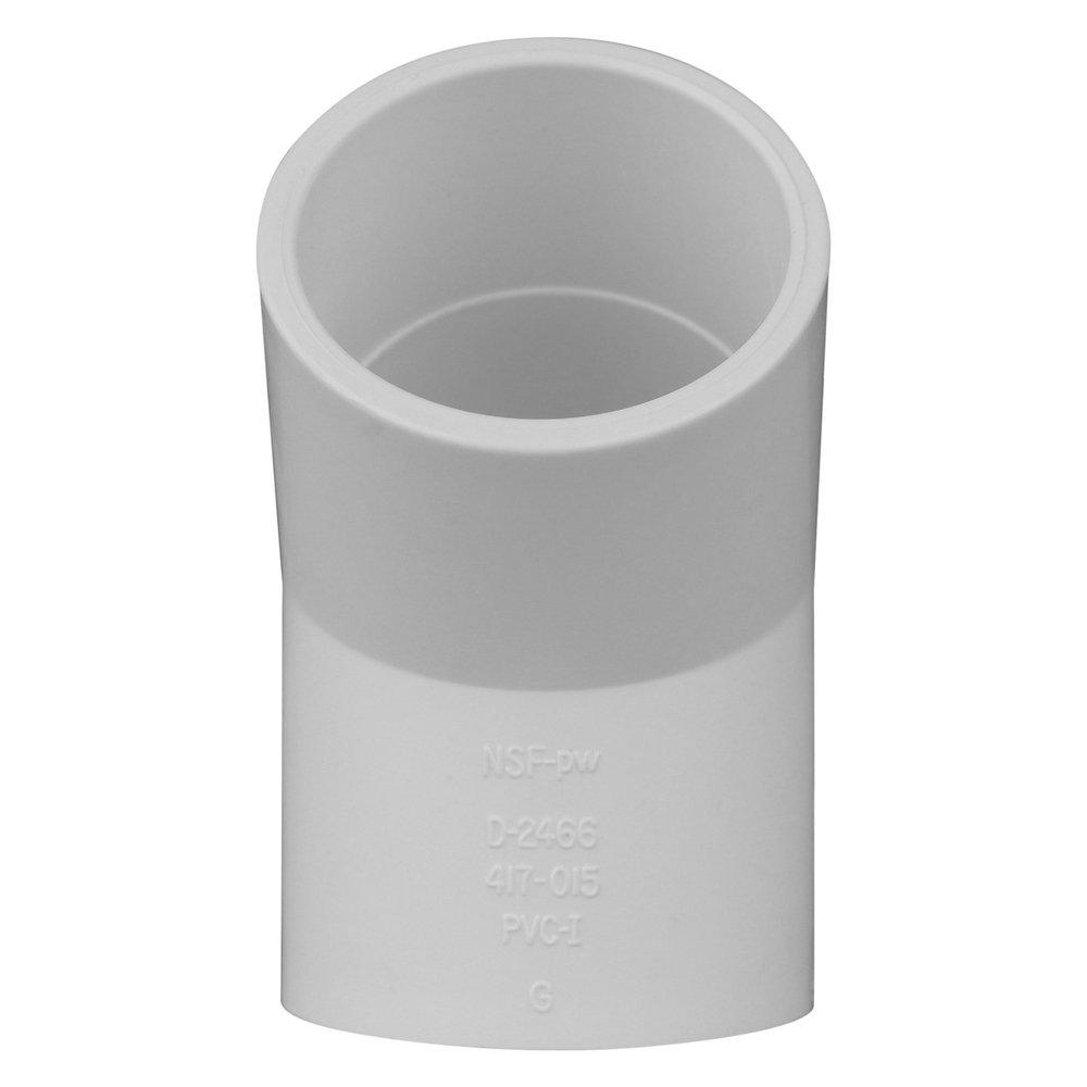 White PVC Schedule 40 45&deg; Elbow 