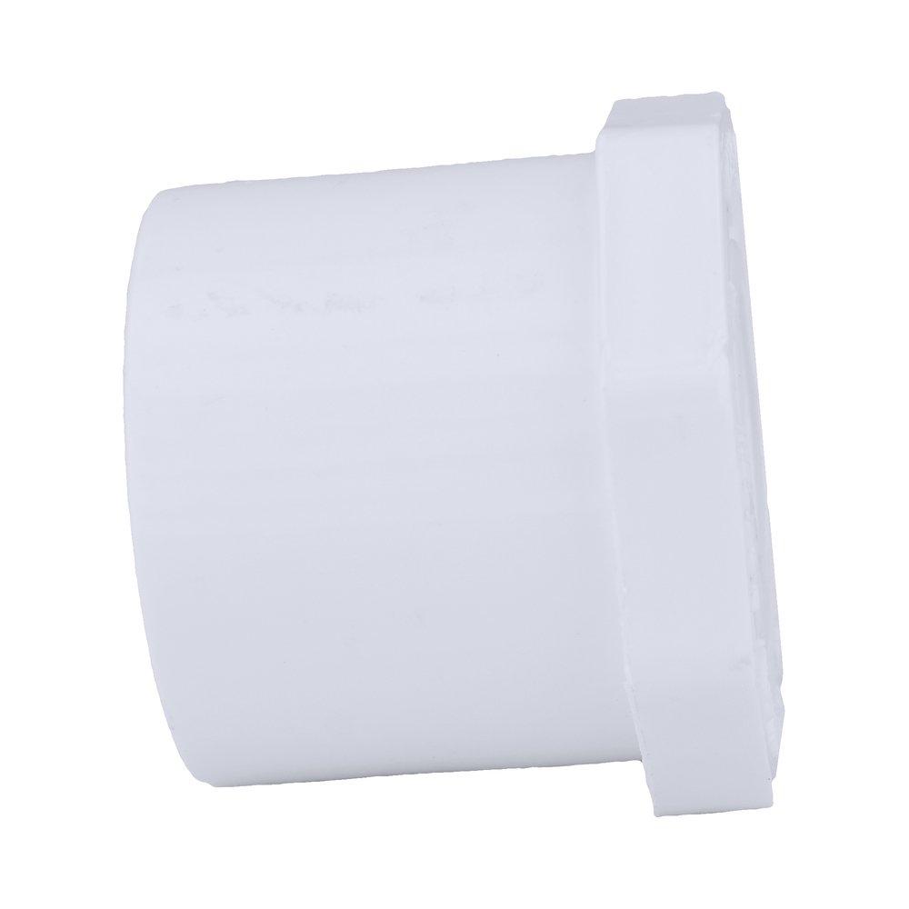 White PVC Schedule 40 Female Bushing 