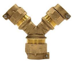 1 x 3/4 x 3/4 in. CTS Brass Reducing Branch Wye