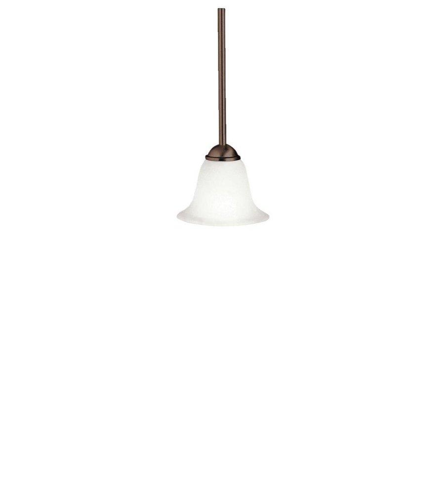 Kichler Lighting Tannery Bronze 100W 1-Light Medium Pendant with Etched Seedy 