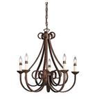 Kichler Lighting Tannery Bronze 60W 5-Light Candelabra E-12 Base Incandescent Chandelier 