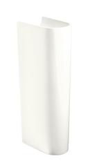 28 in. Vitreous China Pedestal Only White