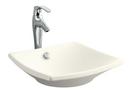 Vitreous China Center Lavatory Sink  Biscuit