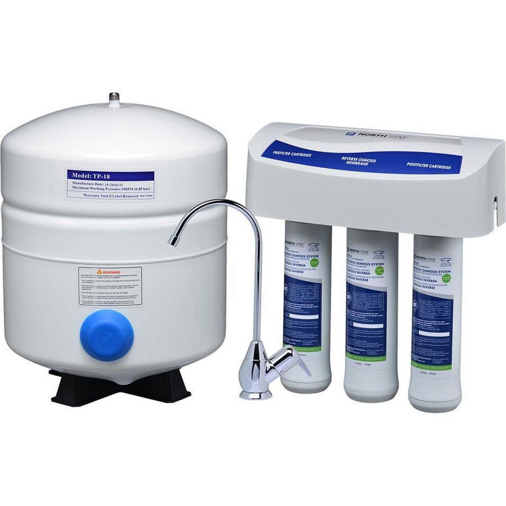 North Star 15 GPD Reverse Osmosis with LED Faucet 